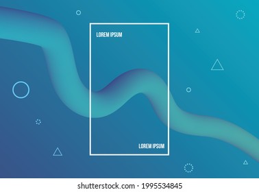 Abstrakte 3D-flüssige Farbformen. kreative moderne Form. Die helle Neongradientenmischung schafft einen innovativen 3D-Effekt. Futuristische Design-Hintergrund, Vektorkunst.