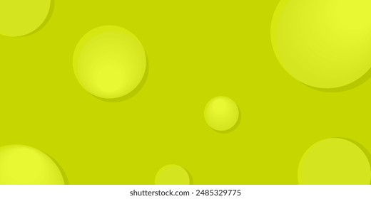abstract 3D liquid fluid circles on green background. green gradient background with halftone texture vector illustration. banner template for poster flyer banner backdrop. cool fluid background
