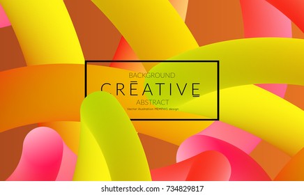 Abstract 3d liquid fluid color shape. Creative Modern vertical social media banner template. Bright neon gradient blend creating innovative 3D effect. Art vector background futuristic design.
