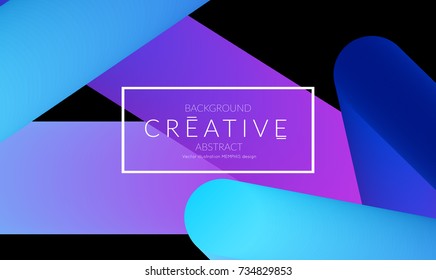Abstract 3d liquid fluid color shape. Creative Modern vertical social media banner template. Bright neon gradient blend creating innovative 3D effect. Art vector background futuristic design.
