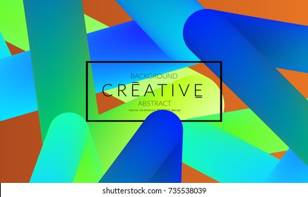 Abstract 3d liquid fluid color shape. Creative Modern vertical social media banner template. Bright neon gradient blend creating innovative 3D effect. Art vector background futuristic design.