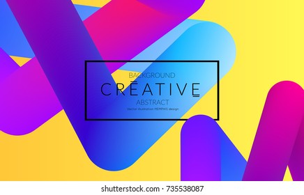 Abstract 3d liquid fluid color shape. Creative Modern vertical social media banner template. Bright neon gradient blend creating innovative 3D effect. Art vector background futuristic design.