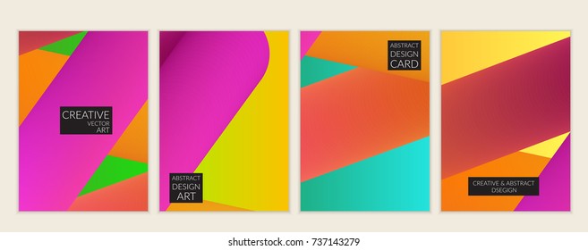 Abstract 3d liquid fluid color shape. Creative modern cover template. Bright neon gradient blend creating innovative 3D effect. Art vector background futuristic design.