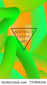 Abstract 3d liquid fluid color shape. Creative Modern vertical wed banner template. Bright neon gradient blend creating innovative 3D effect. Art vector background futuristic design.