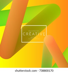 Abstract 3d liquid fluid color shape. Creative Modern Square wed banner template. Bright neon gradient blend creating innovative 3D effect. Art vector background futuristic design.