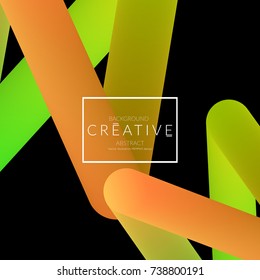 Abstract 3d liquid fluid color shape. Creative Modern Square wed banner template. Bright neon gradient blend creating innovative 3D effect. Art vector background futuristic design.