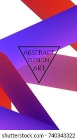 Abstract 3d liquid fluid color shape. Creative Modern Square wed banner template. Bright neon gradient blend creating innovative 3D effect. Art vector background futuristic design.