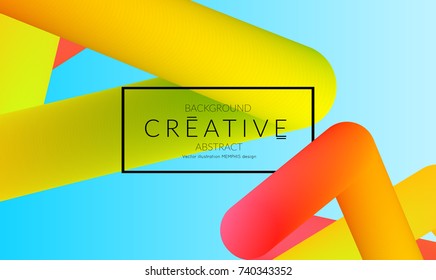 Abstract 3d liquid fluid color shape. Creative Modern vertical social media banner template. Bright neon gradient blend creating innovative 3D effect. Art vector background futuristic design.