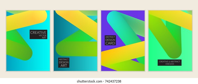 Abstract 3d liquid fluid color shape. Creative Modern vertical social media banner template. Bright neon gradient blend creating innovative 3D effect. Art vector background futuristic design.