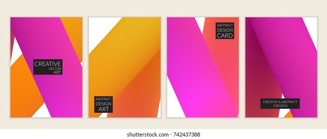 Abstract 3d liquid fluid color shape. Creative modern cover template. Bright neon gradient blend creating innovative 3D effect. Art vector background futuristic design.