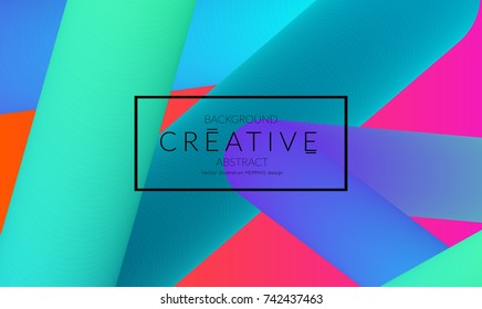 Abstract 3d liquid fluid color shape. Creative Modern vertical social media banner template. Bright neon gradient blend creating innovative 3D effect. Art vector background futuristic design.