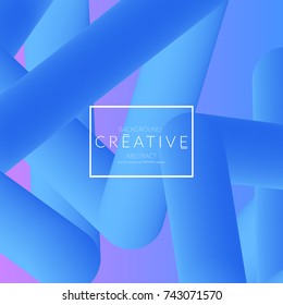 Abstract 3d liquid fluid color shape. Creative modern cover template. Bright neon gradient blend creating innovative 3D effect. Art vector background futuristic design.