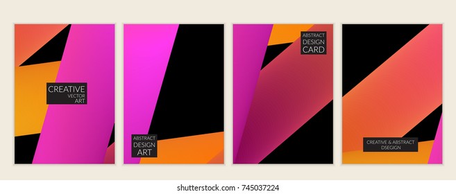 Abstract 3d liquid fluid color shape. Creative modern cover template. Bright neon gradient blend creating innovative 3D effect. Art vector background futuristic design.