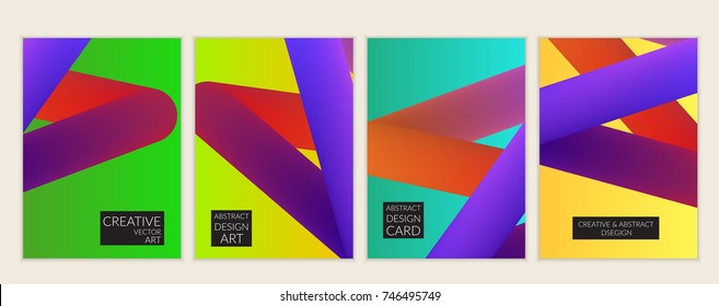Abstract 3d liquid fluid color shape. Creative Modern vertical social media banner template. Bright neon gradient blend creating innovative 3D effect. Art vector background futuristic design.