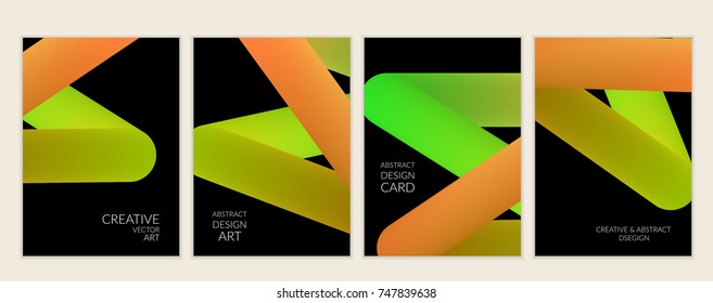 Abstract 3d liquid fluid color shape. Creative modern cover template. Bright neon gradient blend creating innovative 3D effect. Art vector background futuristic design.