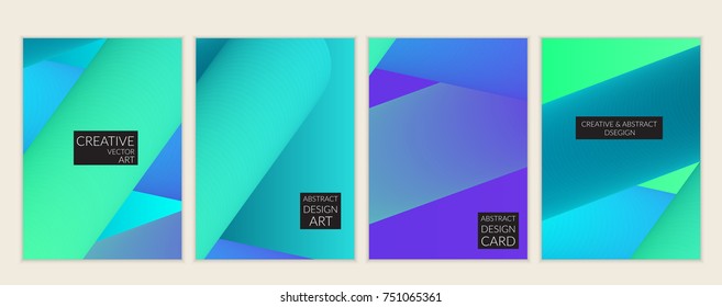 Abstract 3d liquid fluid color shape. Creative modern cover template. Bright neon gradient blend creating innovative 3D effect. Art vector background futuristic design.