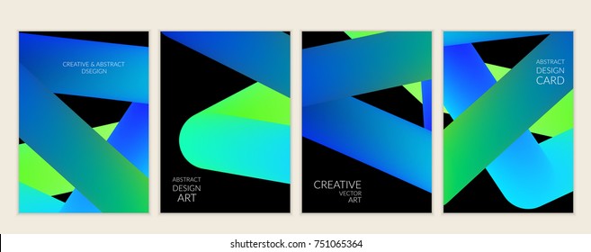 Abstract 3d liquid fluid color shape. Creative modern cover template. Bright neon gradient blend creating innovative 3D effect. Art vector background futuristic design.