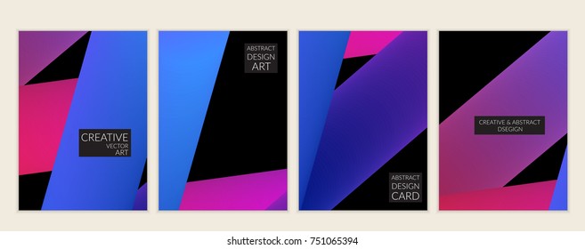 Abstract 3d liquid fluid color shape. Creative modern cover template. Bright neon gradient blend creating innovative 3D effect. Art vector background futuristic design.