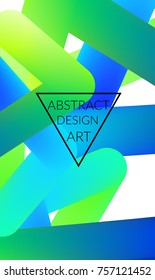 Abstract 3d liquid fluid color shape. Creative Modern vertical wed banner template. Bright neon gradient blend creating innovative 3D effect. Art vector background futuristic design.