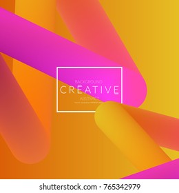 Abstract 3d liquid fluid color shape. Creative Modern Square wed banner template. Bright neon gradient blend creating innovative 3D effect. Art vector background futuristic design.