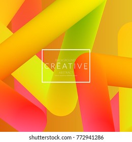 Abstract 3d liquid fluid color shape. Creative Modern vertical social media banner template. Bright neon gradient blend creating innovative 3D effect. Art vector background futuristic design.