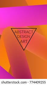 Abstract 3d liquid fluid color shape. Creative Modern vertical wed banner template. Bright neon gradient blend creating innovative 3D effect. Art vector background futuristic design.