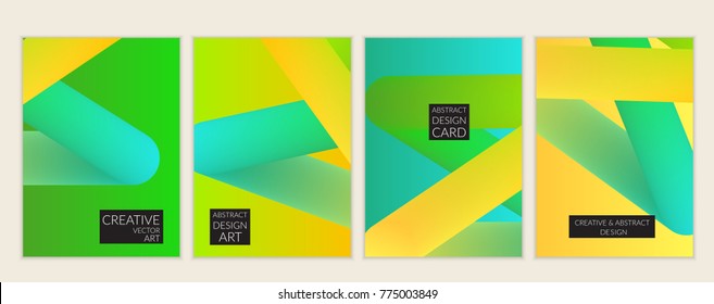 Abstract 3d liquid fluid color shape. Creative modern cover template. Bright neon gradient blend creating innovative 3D effect. Art vector background futuristic design.