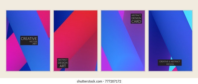 Abstract 3d liquid fluid color shape. Creative modern cover template. Bright neon gradient blend creating innovative 3D effect. Art vector background futuristic design.