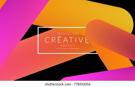 Abstract 3d liquid fluid color shape. Creative Modern vertical social media banner template. Bright neon gradient blend creating innovative 3D effect. Art vector background futuristic design.