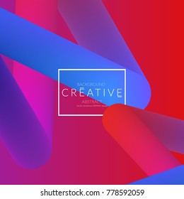 Abstract 3d liquid fluid color shape. Creative Modern Square wed banner template. Bright neon gradient blend creating innovative 3D effect. Art vector background futuristic design.