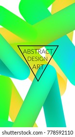 Abstract 3d liquid fluid color shape. Creative Modern vertical wed banner template. Bright neon gradient blend creating innovative 3D effect. Art vector background futuristic design.