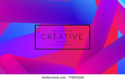 Abstract 3d liquid fluid color shape. Creative Modern vertical social media banner template. Bright neon gradient blend creating innovative 3D effect. Art vector background futuristic design.