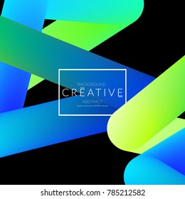 Abstract 3d liquid fluid color shape. Creative Modern Square wed banner template. Bright neon gradient blend creating innovative 3D effect. Art vector background futuristic design.
