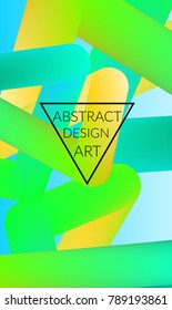 Abstract 3d liquid fluid color shape. Creative Modern vertical wed banner template. Bright neon gradient blend creating innovative 3D effect. Art vector background futuristic design.