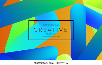 Abstract 3d liquid fluid color shape. Creative Modern vertical social media banner template. Bright neon gradient blend creating innovative 3D effect. Art vector background futuristic design.
