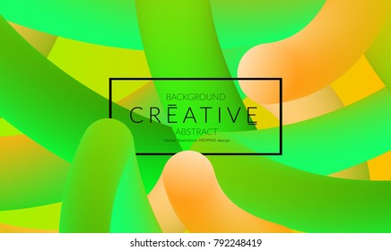 Abstract 3d liquid fluid color shape. Creative Modern vertical social media banner template. Bright neon gradient blend creating innovative 3D effect. Art vector background futuristic design.