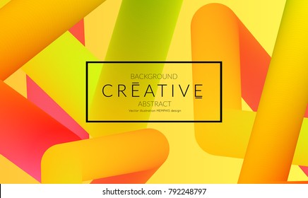 Abstract 3d liquid fluid color shape. Creative Modern vertical social media banner template. Bright neon gradient blend creating innovative 3D effect. Art vector background futuristic design.