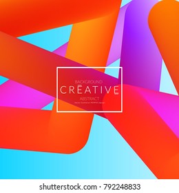 Abstract 3d liquid fluid color shape. Creative Modern vertical social media banner template. Bright neon gradient blend creating innovative 3D effect. Art vector background futuristic design.