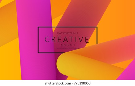 Abstract 3d liquid fluid color shape. Creative Modern vertical social media banner template. Bright neon gradient blend creating innovative 3D effect. Art vector background futuristic design.