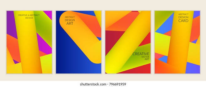 Abstract 3d liquid fluid color shape. Creative modern cover template. Bright neon gradient blend creating innovative 3D effect. Art vector background futuristic design.