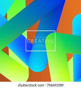 Abstract 3d liquid fluid color shape. Creative Modern Square wed banner template. Bright neon gradient blend creating innovative 3D effect. Art vector background futuristic design.