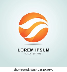 Abstract 3D logo design. 3d icon isolated. Corporate identity for business. Conceptual shape for company