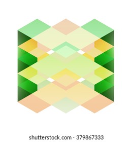 Abstract 3d Logo Design.Icon for your Business or Company.  Vector 