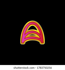 Abstract 3D logo icon of modern dimensions