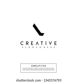abstract 3d logo letter I design concept