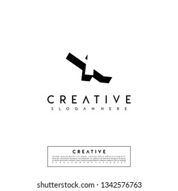 abstract 3d logo letter X design concept