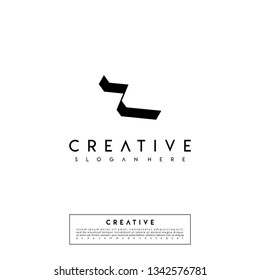 abstract 3d logo letter Z design concept