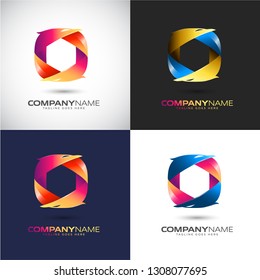 Abstract 3D  logo Template for your Company Brand