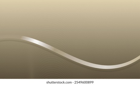 Abstrakte 3D-Luxus-Band Linien Elemente mit Linien auf Hintergrund. 3D abstraktes goldenes Band.