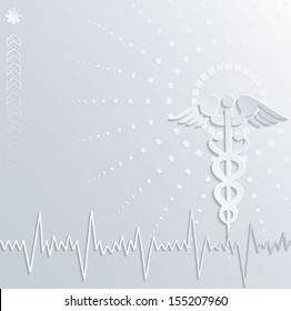Abstract 3d medical background. Vector eps10.